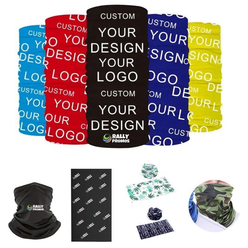 Custom Design Printed Logo Buffs Tubular Bandana Scarf Cooling Face Cover 3