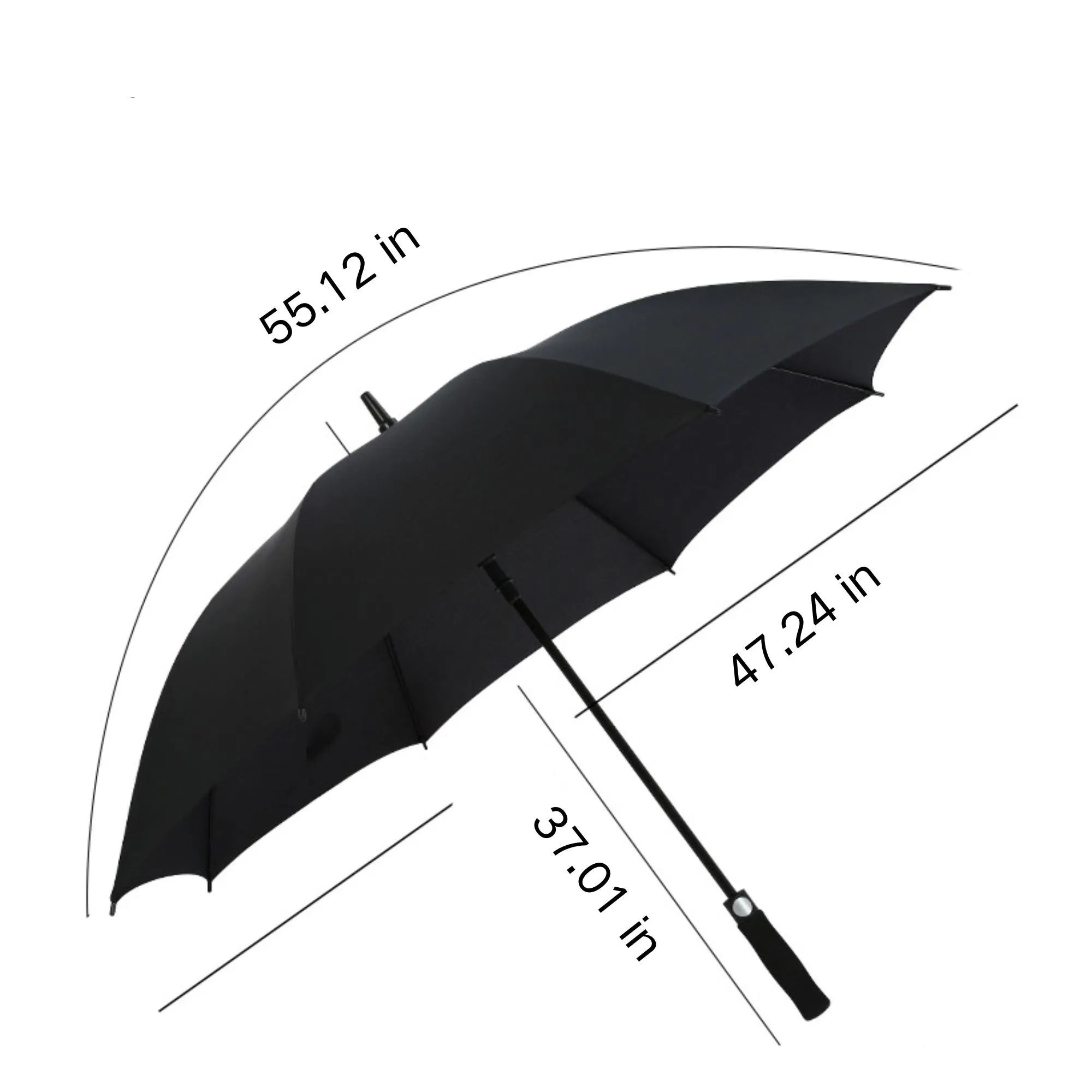 Large Wind Resistant Straight Pole Golf Umbrella 4