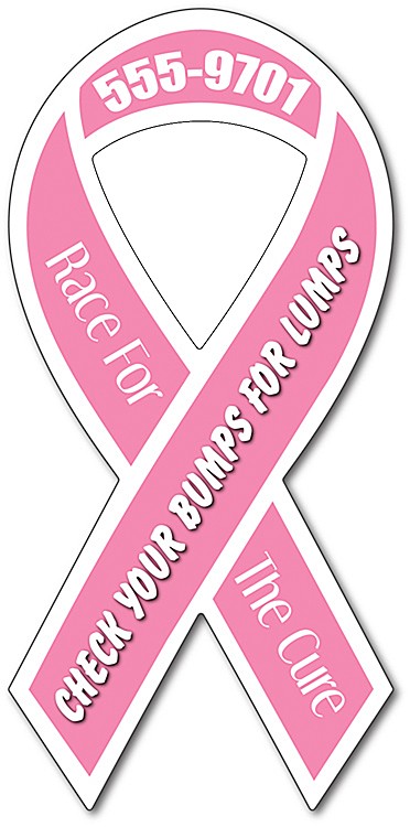 Awareness Magnet - Ribbon Shape (3.8x8) - Outdoor Safe 2