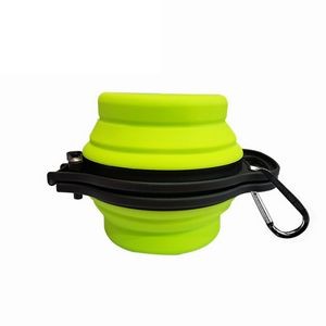 Foldable Stretchable Dual Pet Bowl Food Tray 15