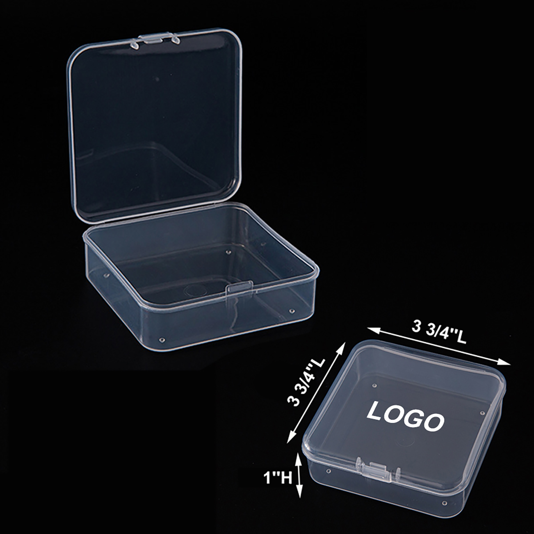 Transparent Square Plastic Boxes 2