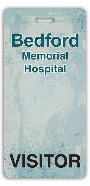 Full Color 50 Mil Name Badge (4.375"X2.125") Rectangle -  No Personalization