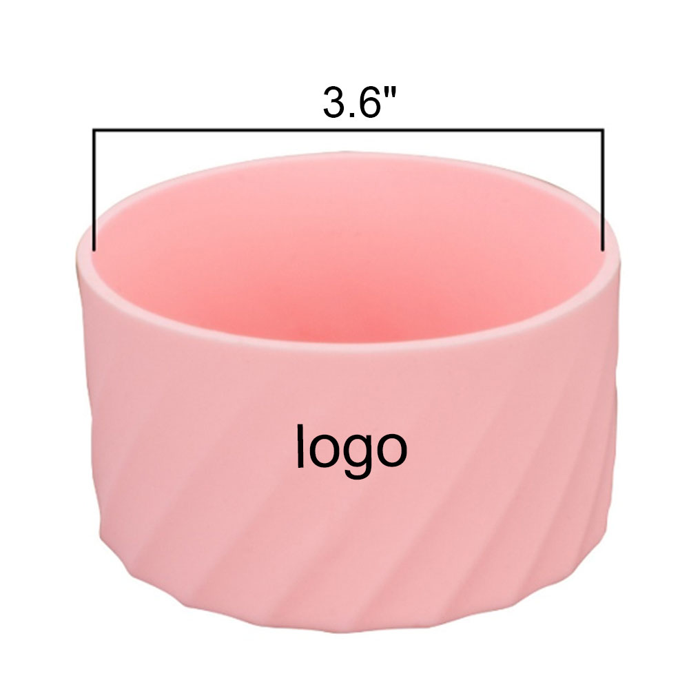 Silicone Sleeve For Water Bottle Straight Cylinder Non Slip Heat Insulation Portable Cup Holder 3