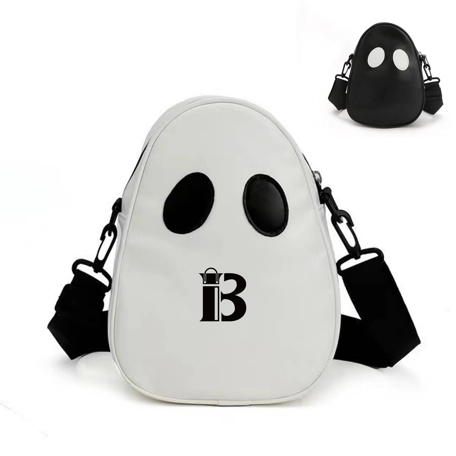 PU Leather Ghost Face Crossbody Bag 2