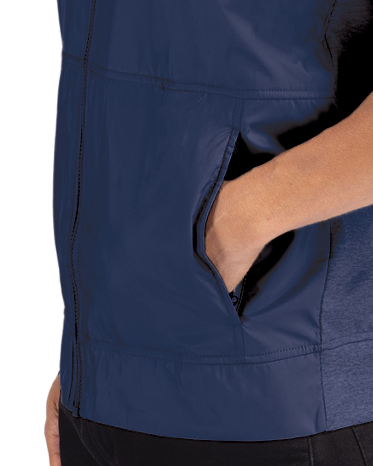 Cutter & Buck Stealth Recycled Hybrid Quilted Mens Windbreaker Vest 10