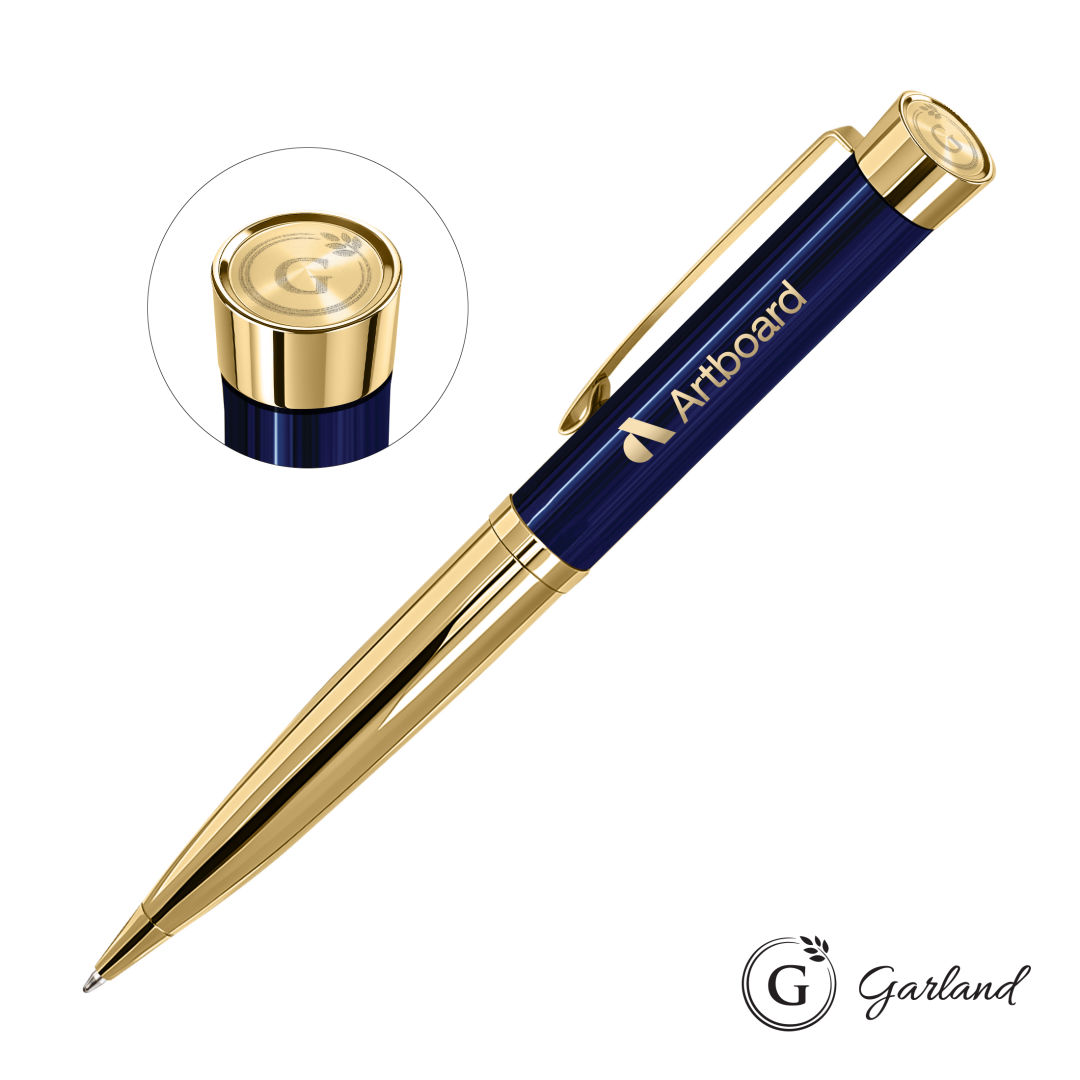 Garland® Executive Emblem Monogram Twist Pen - Gold