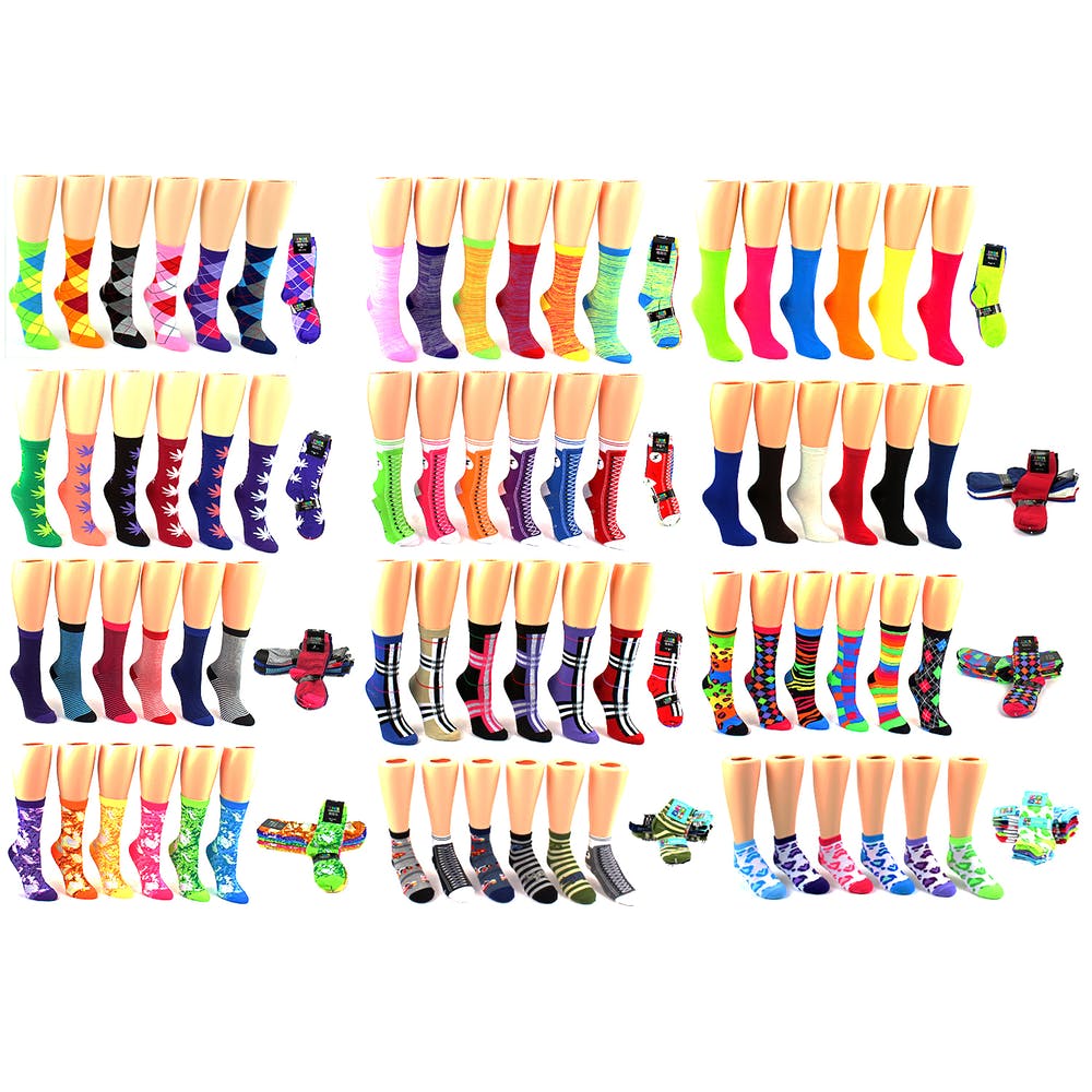 Women's & Children's Crew Socks - Assorted Novelty 2