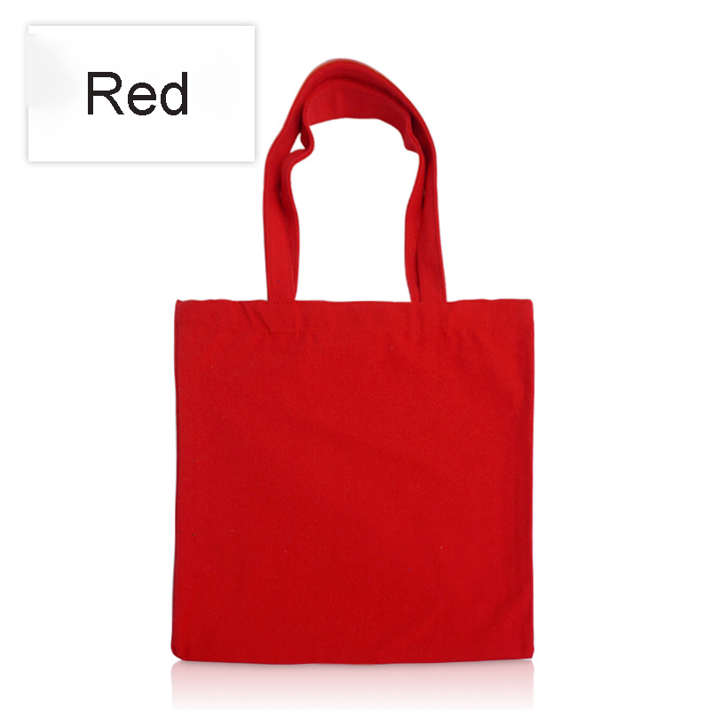 12oz Cotton Canvas Tote Bag Reusable Grocery Shopping Bags 8