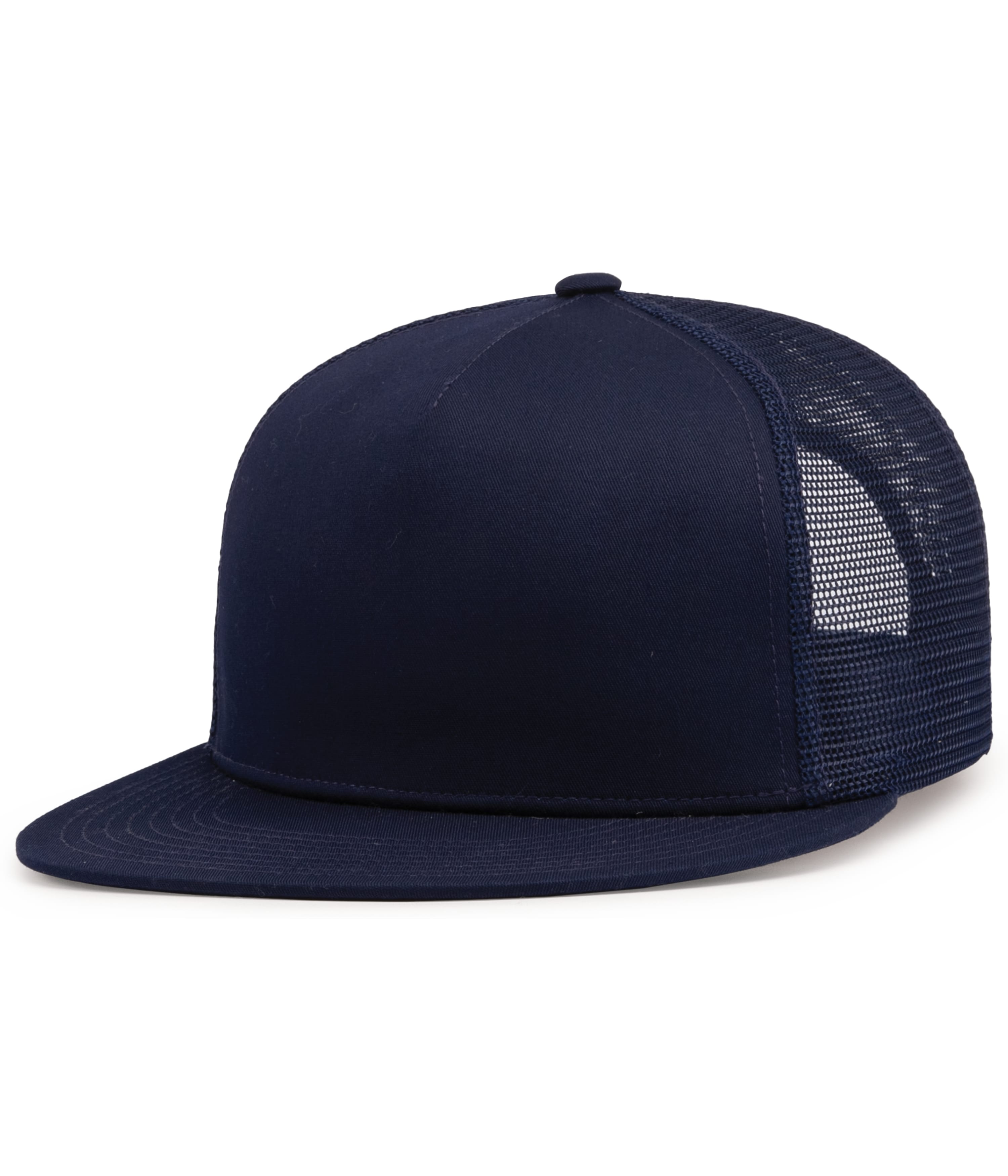 D-Series 5-Panel Trucker Snapback Cap, custom hat with logo imprint 12
