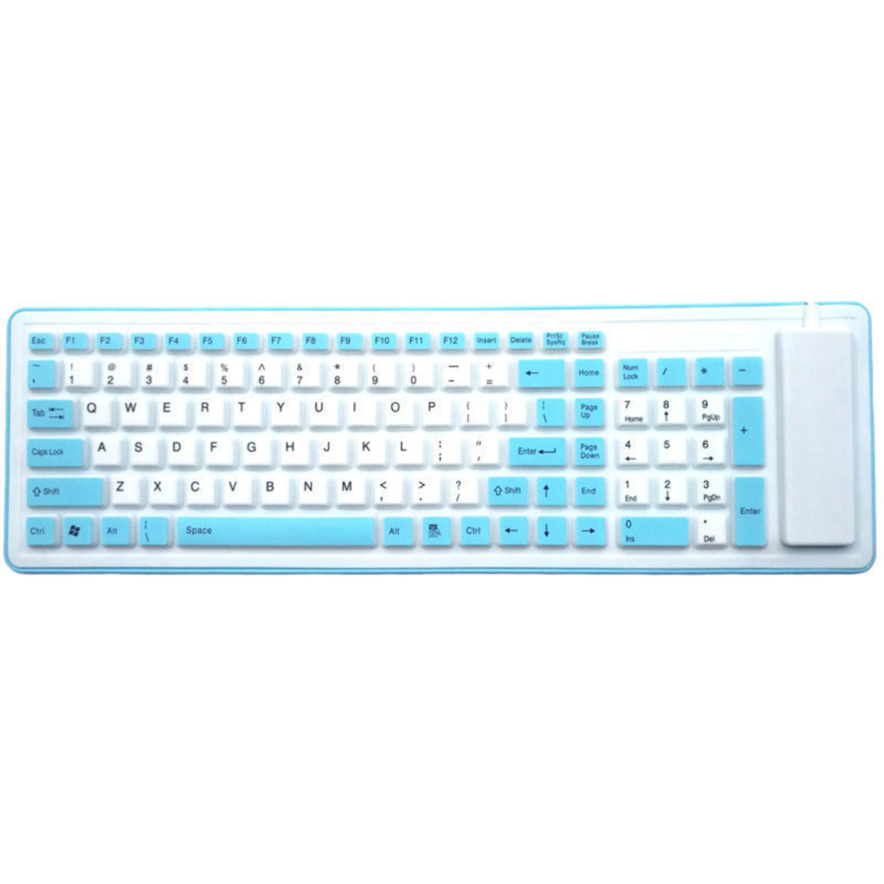 Foldable Waterproof And Dustproof Silicone Keyboard 5
