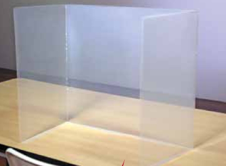 Economy Personal Desktop Sneeze Guard