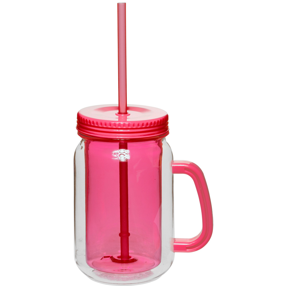 17 oz. Mason Jars with Straw 4