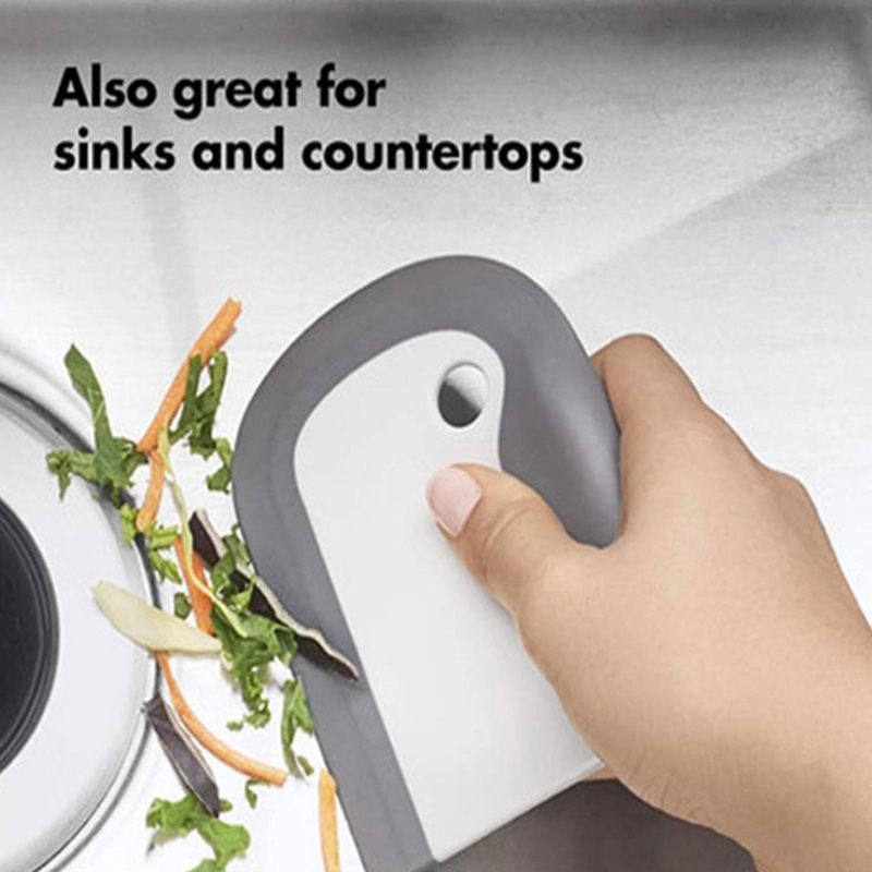 Dish Scraper Pan Scraper with Good Grip Silicone Kitchen Sink Scraper Cleaning Tools 5