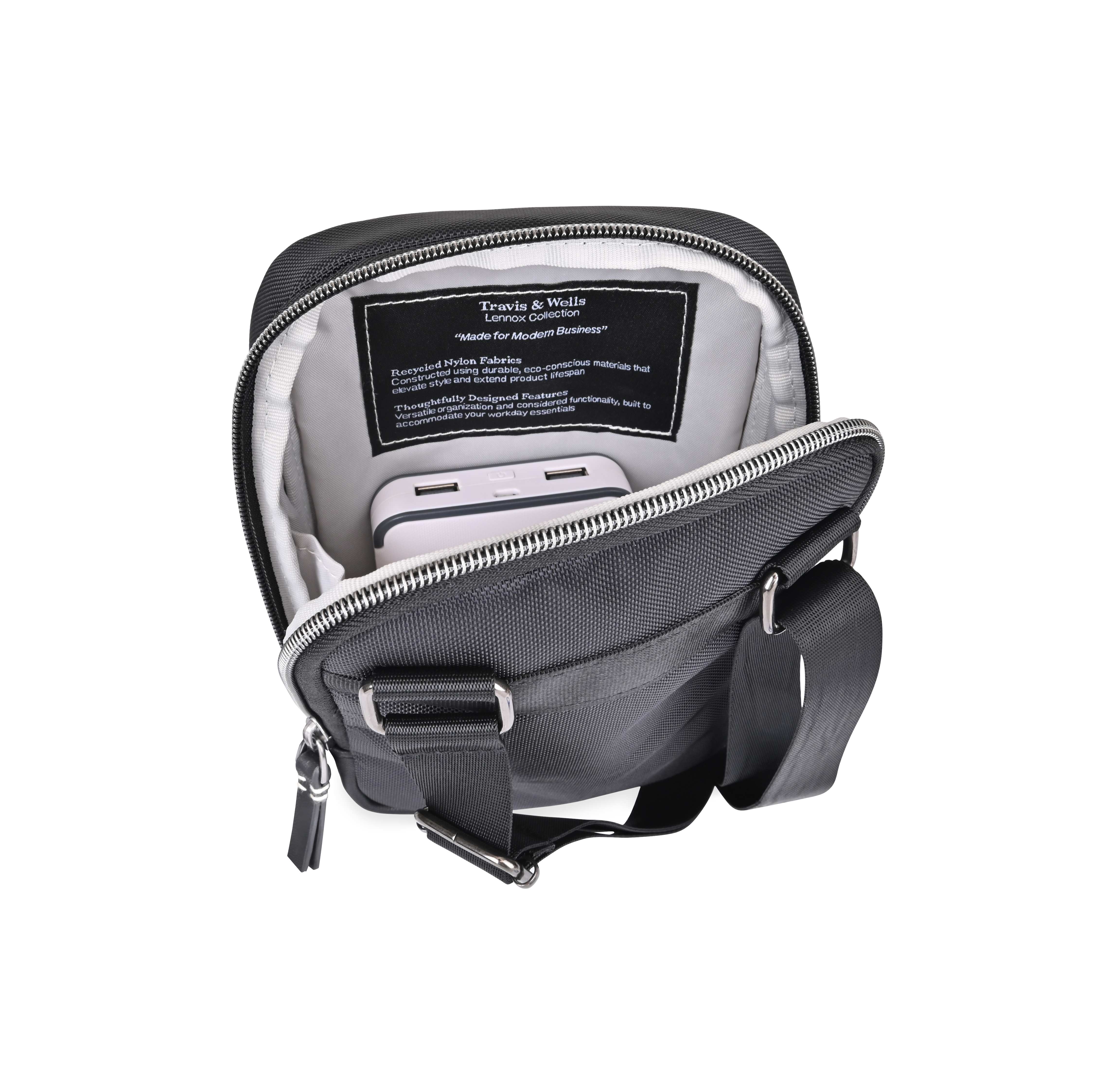 Travis & Wells® Lennox Recycled Nylon Crossbody 8