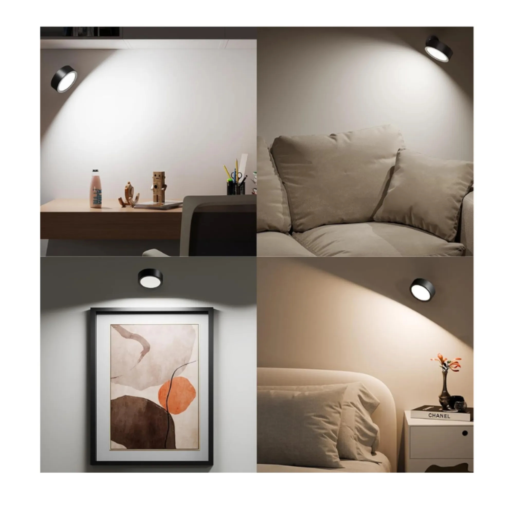 Spin Lume Magnetic Wall Lamp with Remote 3