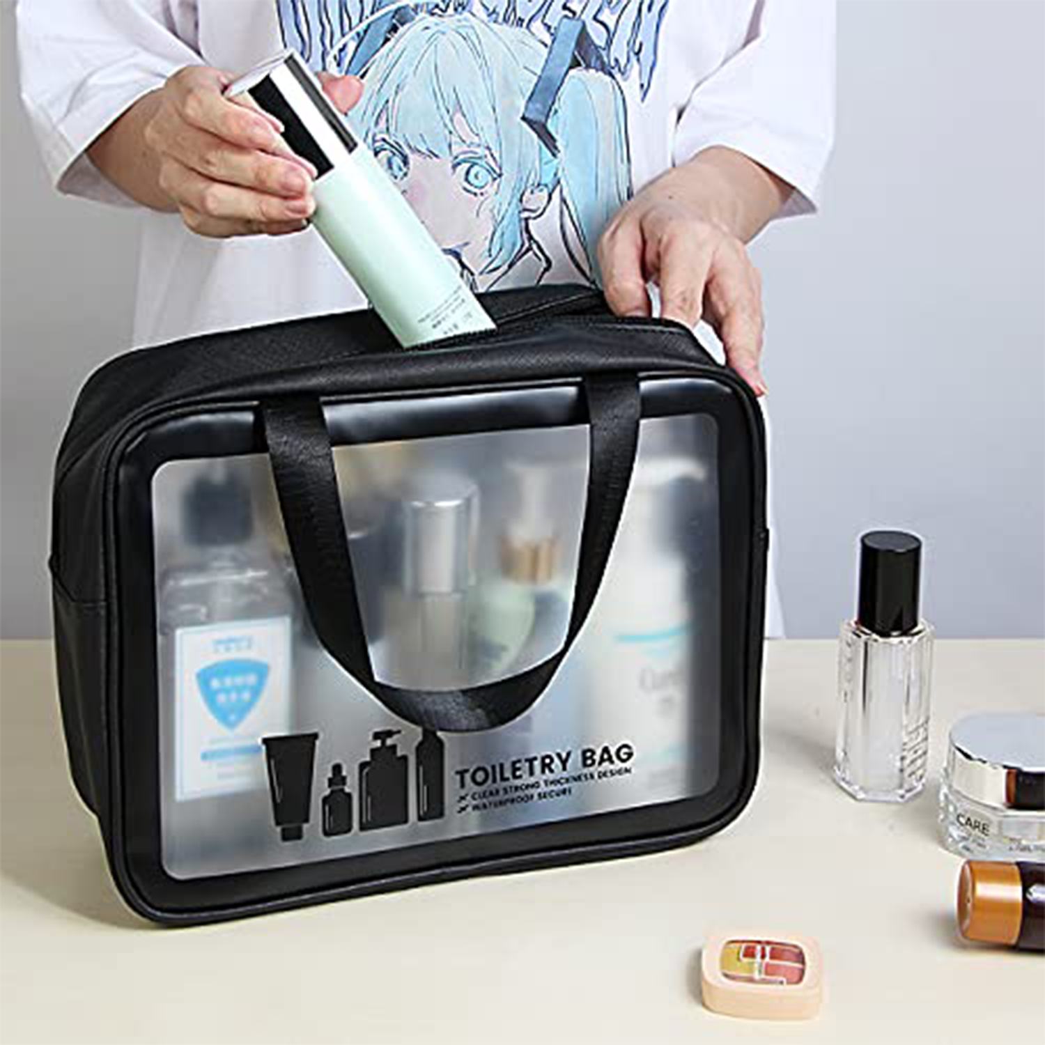 Translucent Waterproof Makeup Cosmetic Bag 5