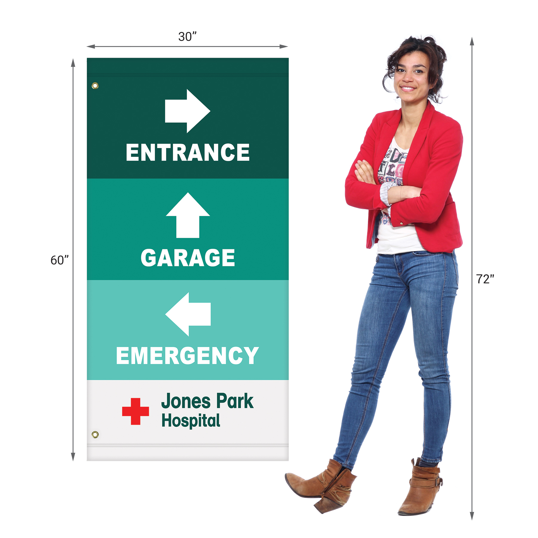 60" x 30"Custom Vinyl Avenue Banners 12