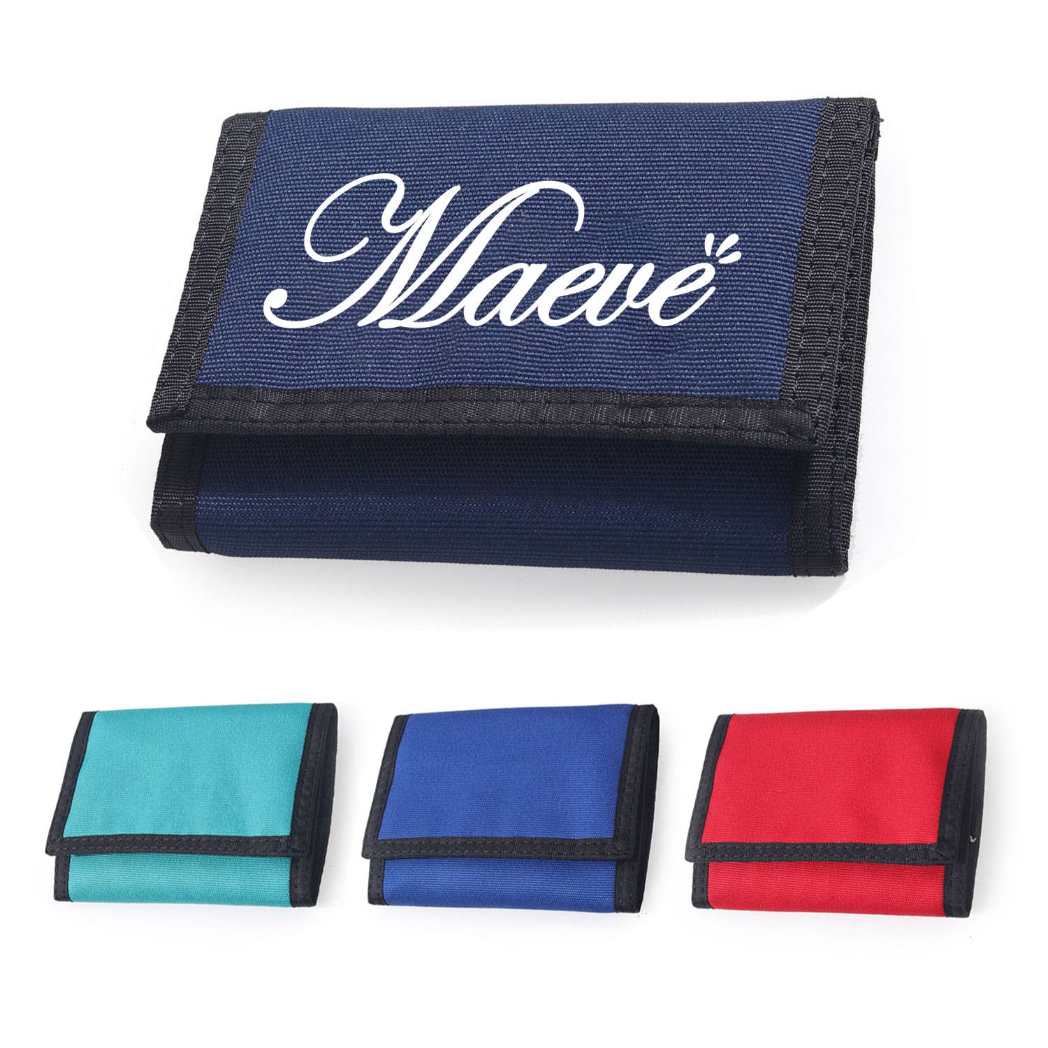 Trifold Canvas Outdoor Sports Wallet with Magic Sticker 2