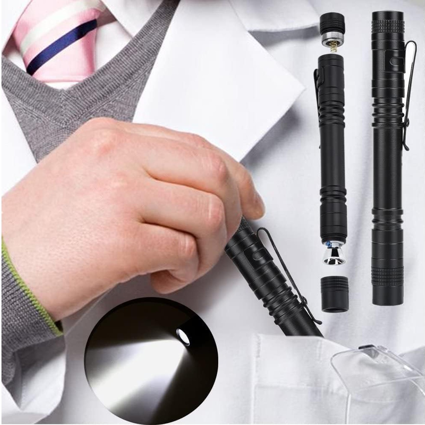 Aluminum LED pocket work light with clip 4