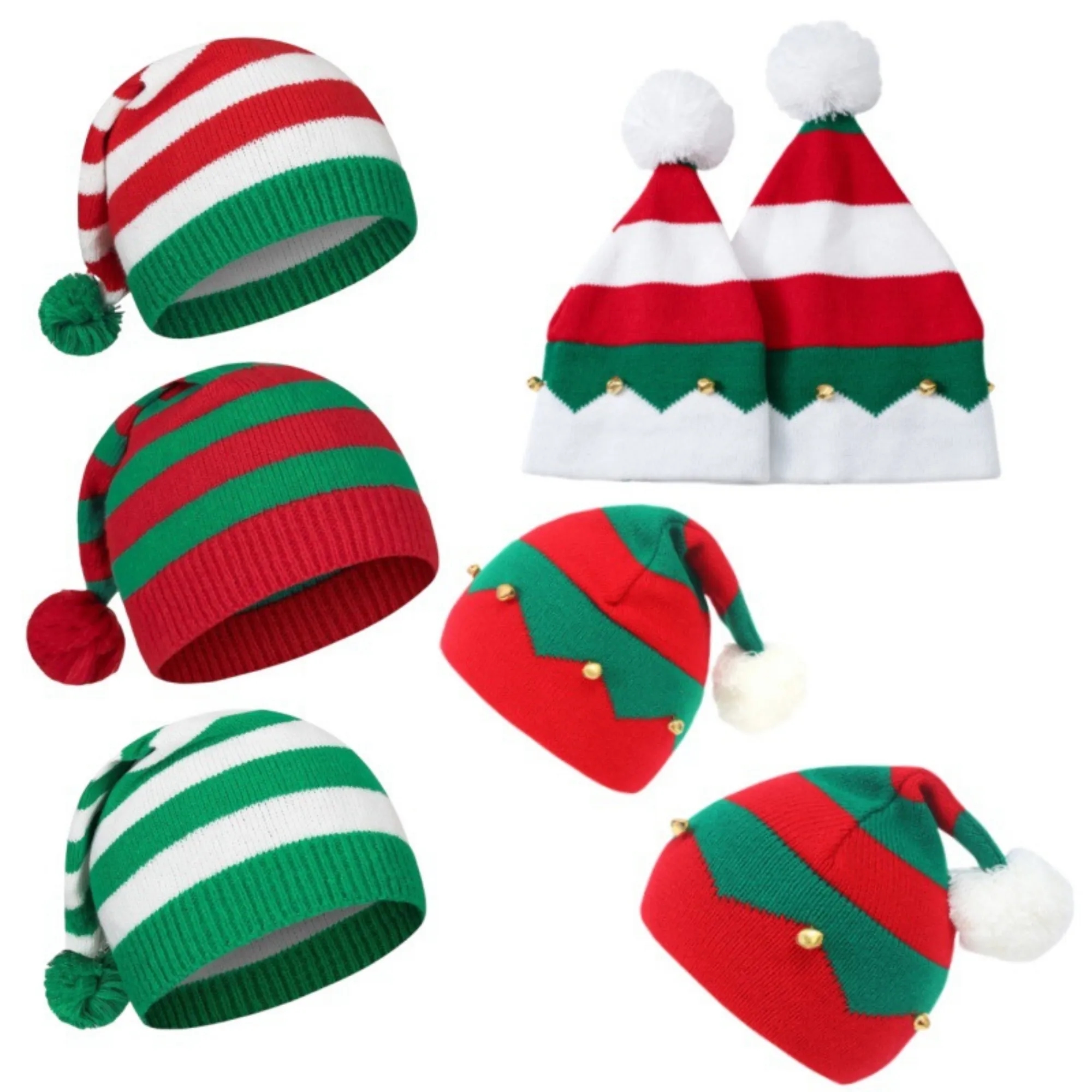 Christmas Beanie Knit Hat Holiday Hat 8