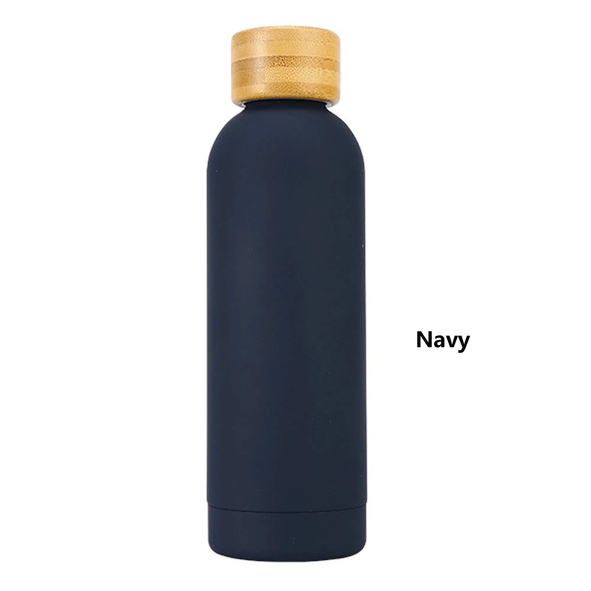 17 oz Double Wall Stainless Steel Bottle With Bamboo Lid, custom water bottle with logo imprint 13