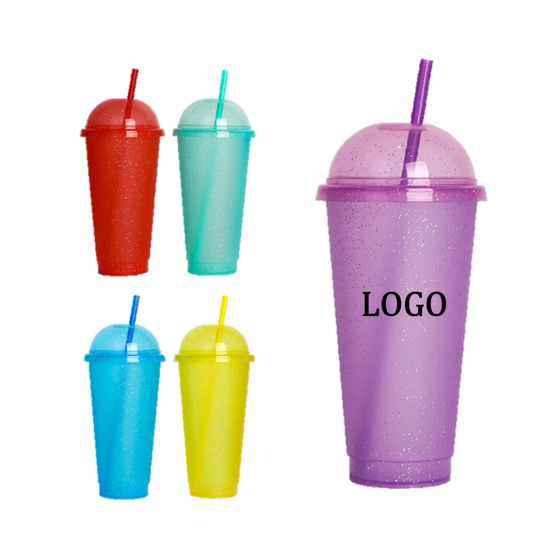 27 Oz. Color Changing Straw Cup w/Dome Lid 4