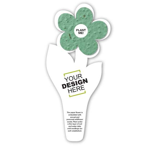 Seed Paper Flower Bookmark 2