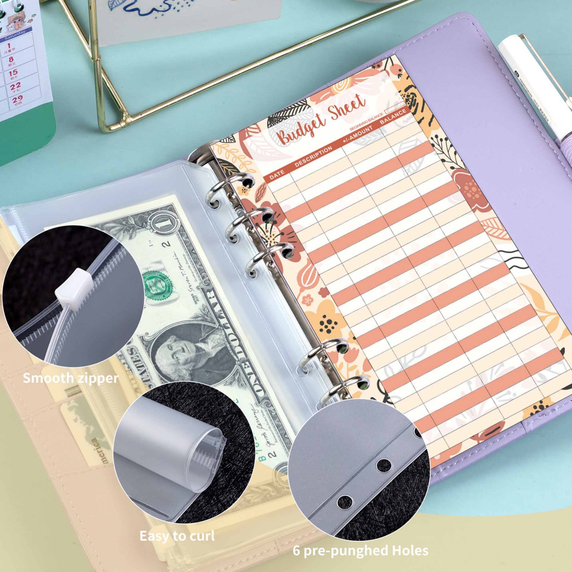 A6 Budget Binder With Lock 4