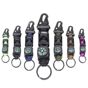 Innovative Key Chain Rope With Flint Bottle Opener And Compass 7