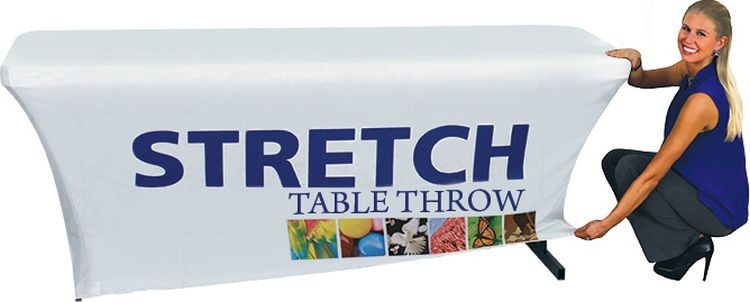 8' Dye Sub Printed Stretch Table Throw 4