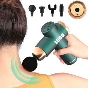 6 Speed Levels Muscle Vibration Massager Tool With USB Charging 4 Interchangeable Heads 9