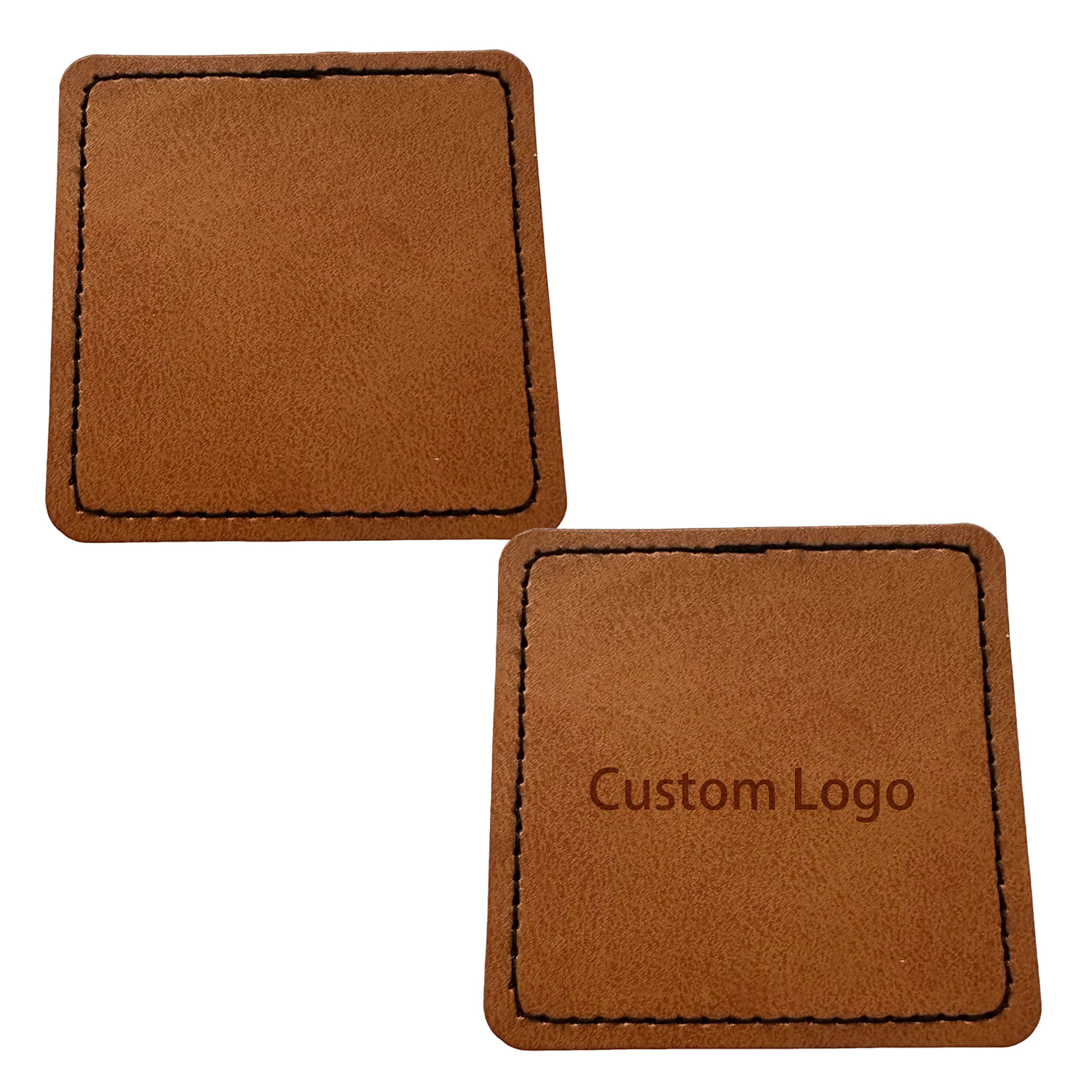 Square Shape Leatherette Patch 4