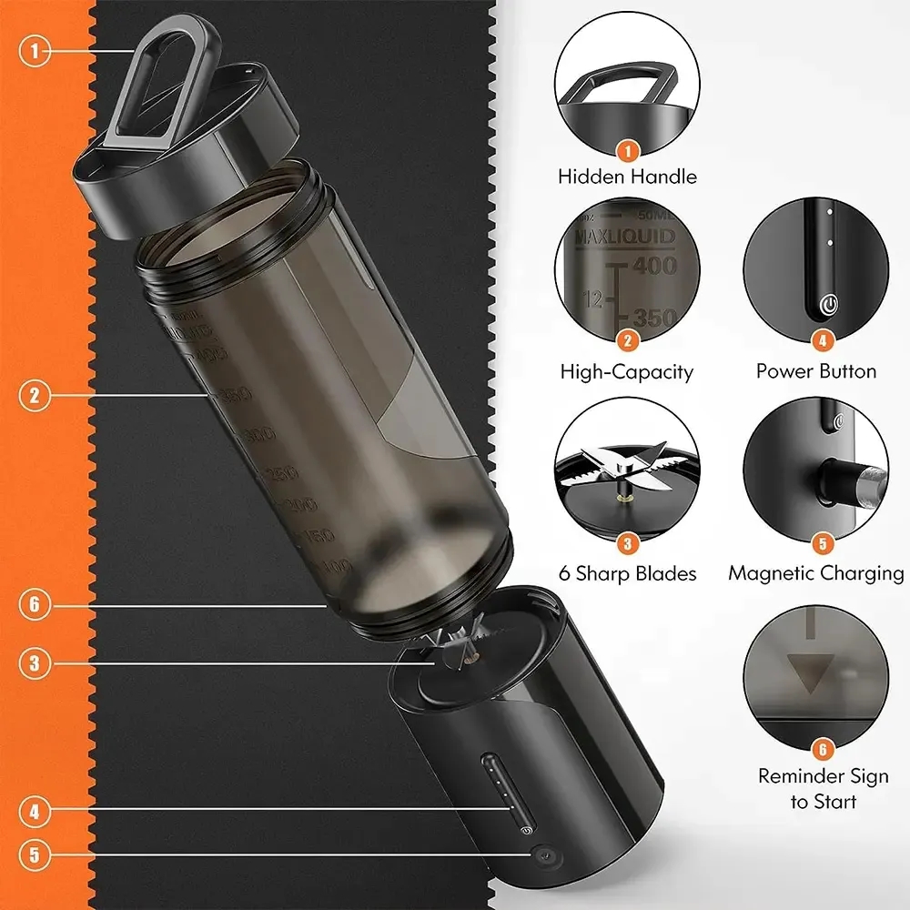 16oz Portable Blender with Carrying Handle 4