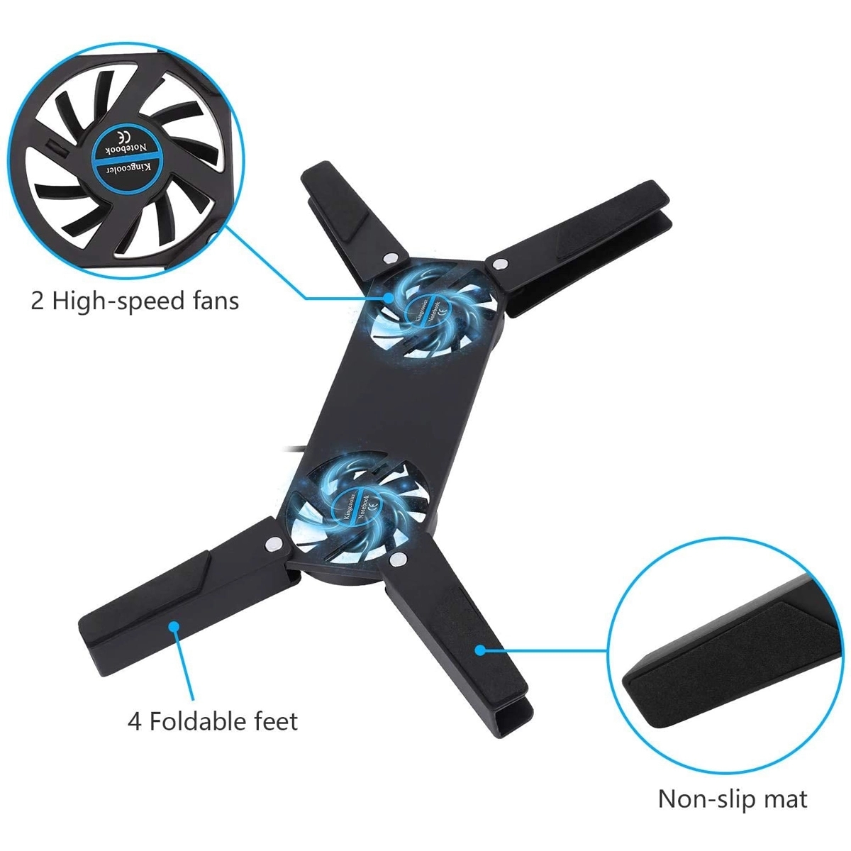Foldable USB Laptop Cooling Stand 3