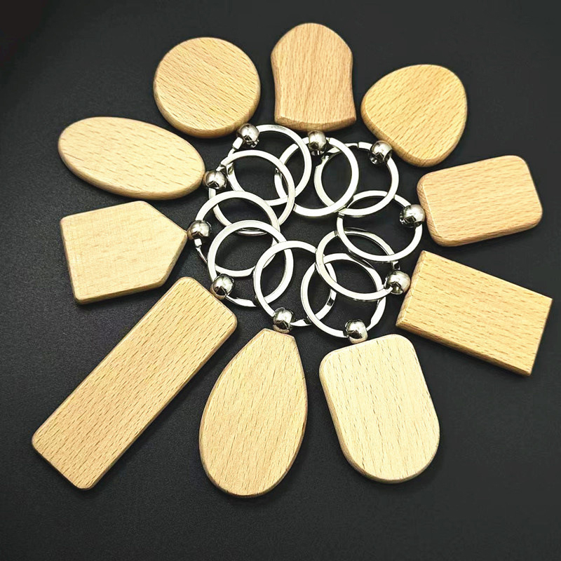 Promotional wooden keychain 3