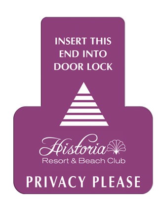 Doorknob Hanger Lock Insert (2.75" x 3.4375") 1