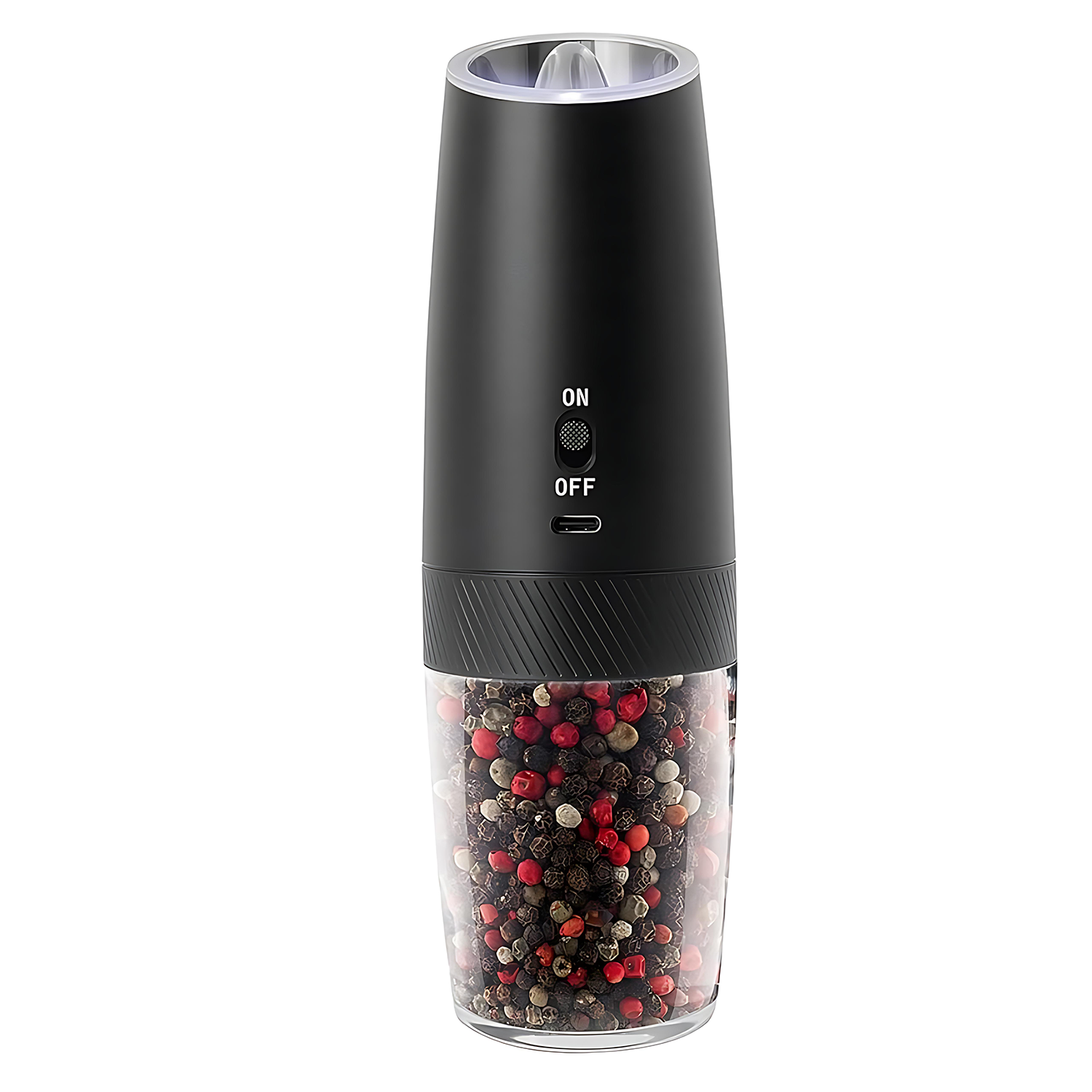 Mini smart gravity-sensing electric salt and pepper grinder 4