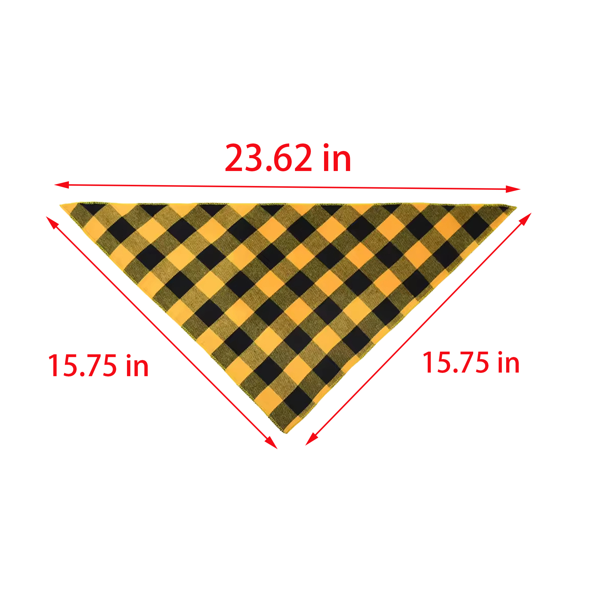 Durable Plaid Dog Scarf 10