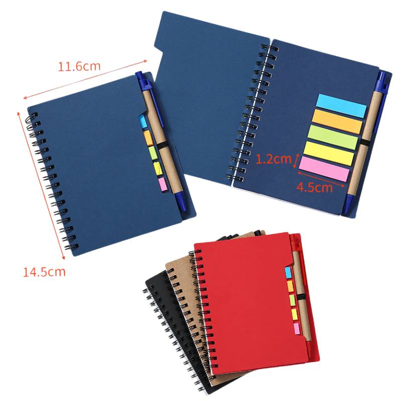 Spiral Notebook W/ Sticky Notes & Pen 1