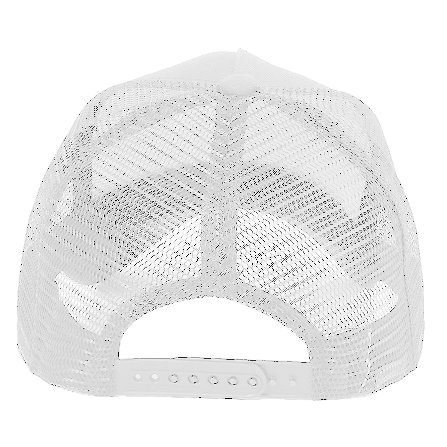 Stock Solid Color Cotton 5-Panel Trucker Cap 35