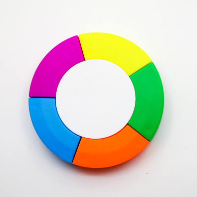 Five Colors Round Highlighter Pen 2