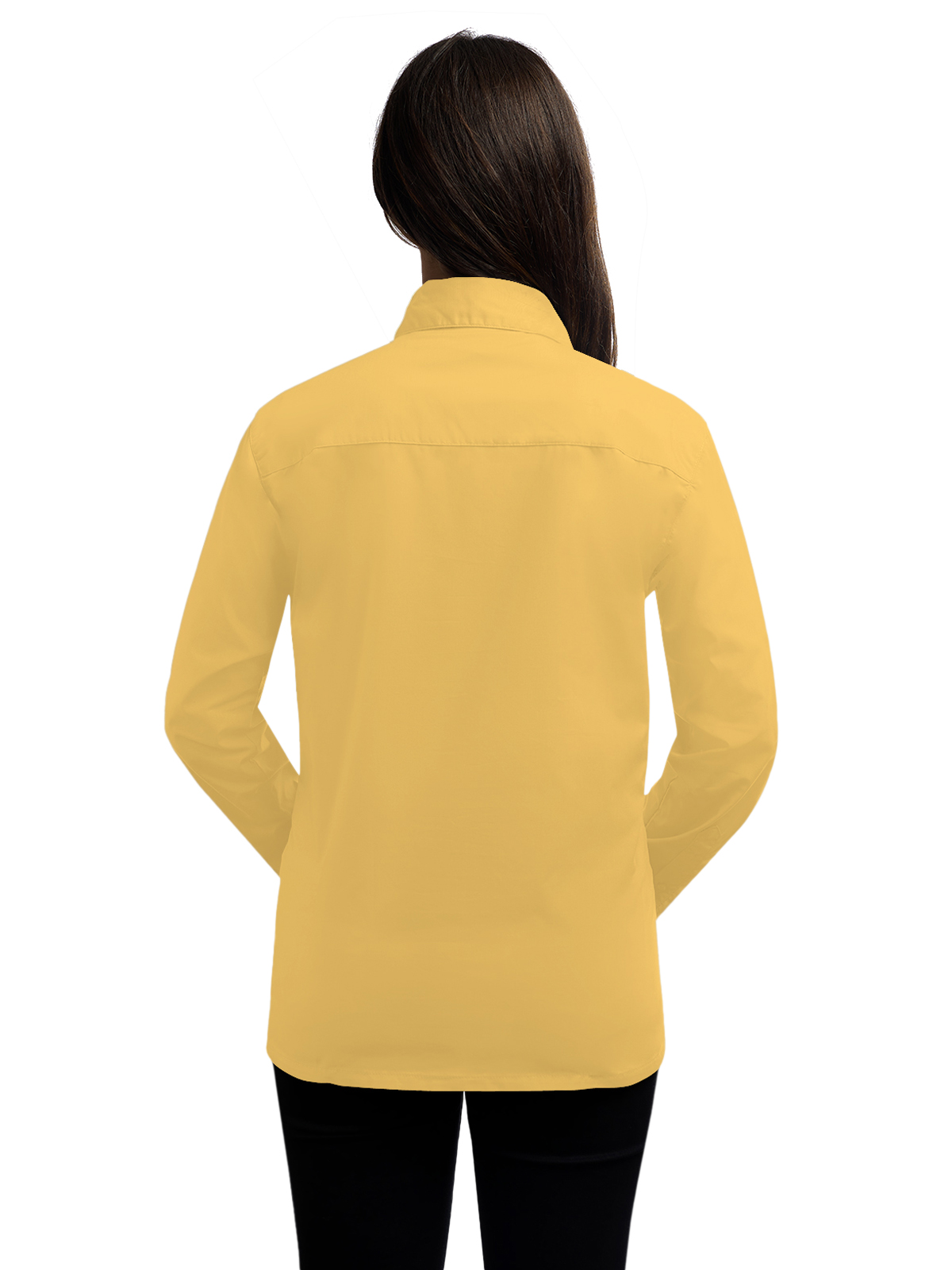 Blue Generation - Women's Pocketless Long Sleeve Poplin Shirt 32
