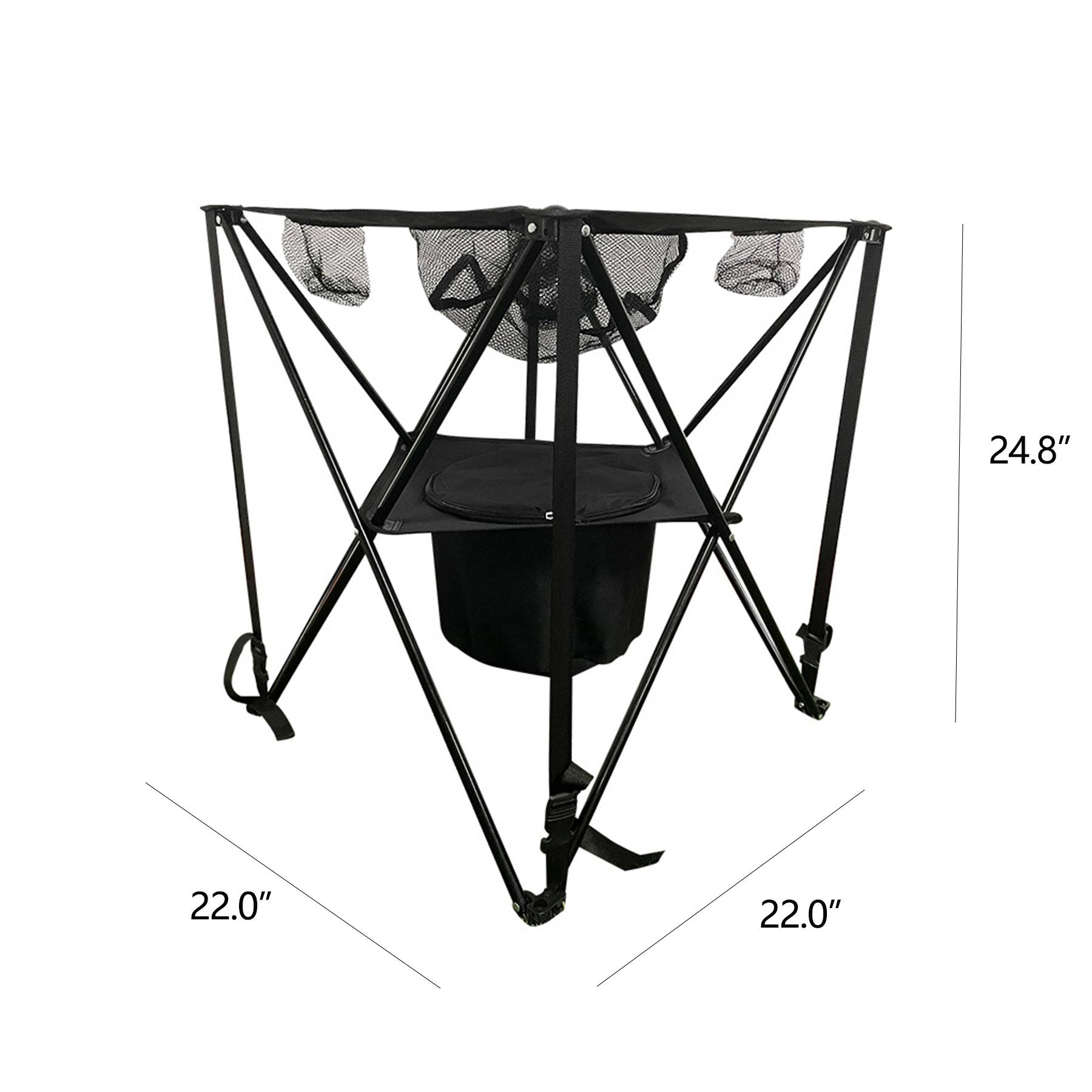Folding Barbecue Ice Bucket Table 2