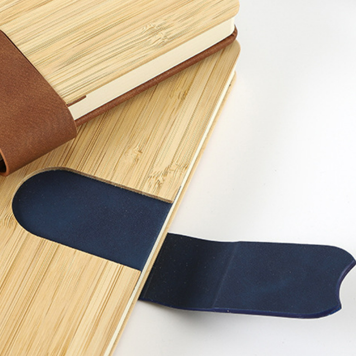 A5 Bamboo Cover Business Notebook with Magnetic Closure 2