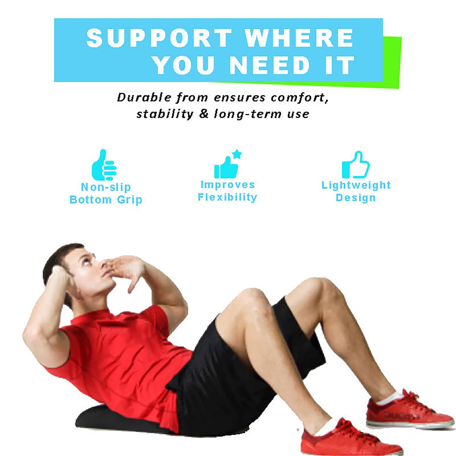 PU Leather Abdominal Exercises Mat 7