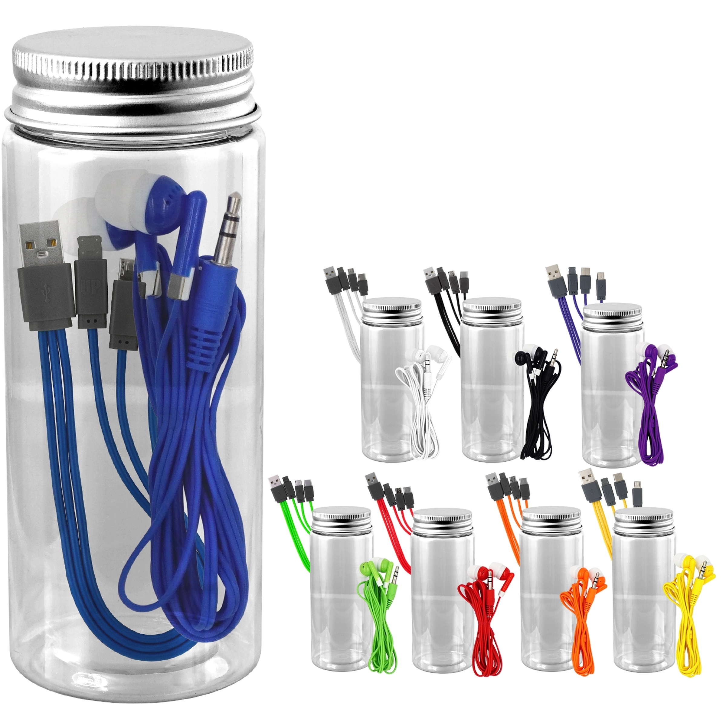 BOTTLED CABLE EAR BUD SET 19