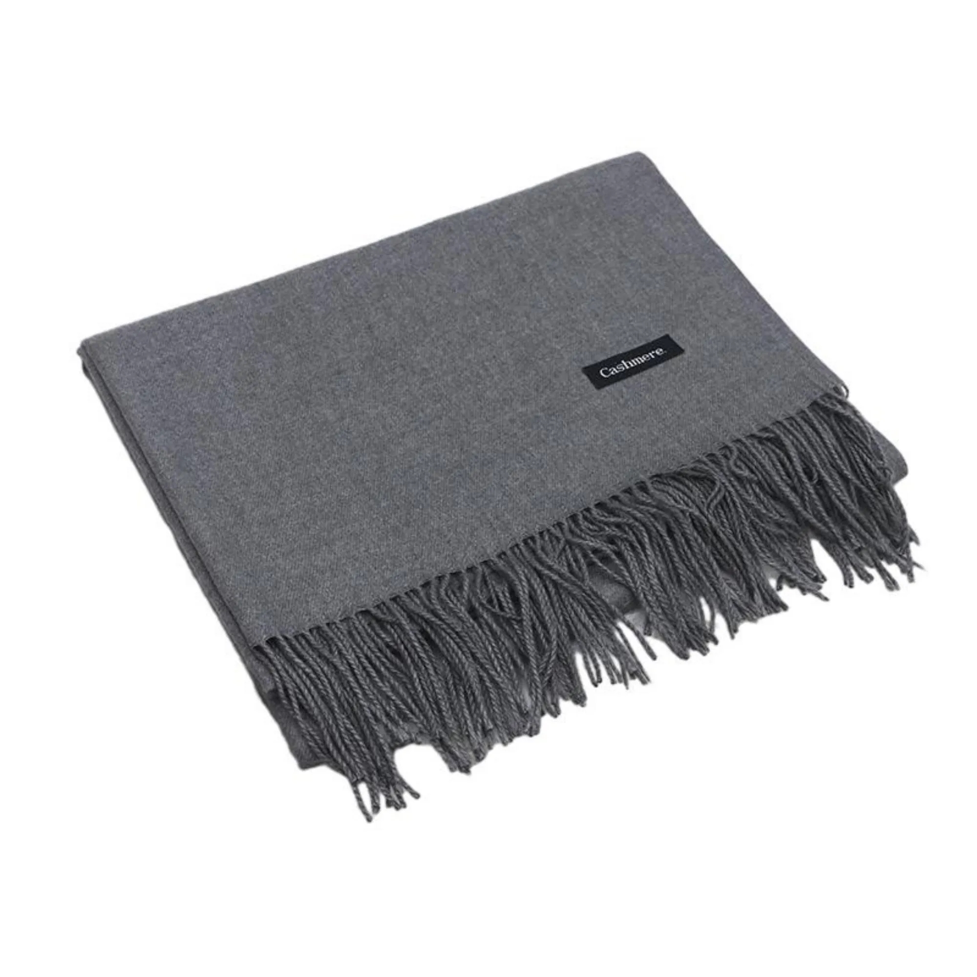 Winter Imitation Cashmere Scarf With Tassels MOQ 100PCS 4