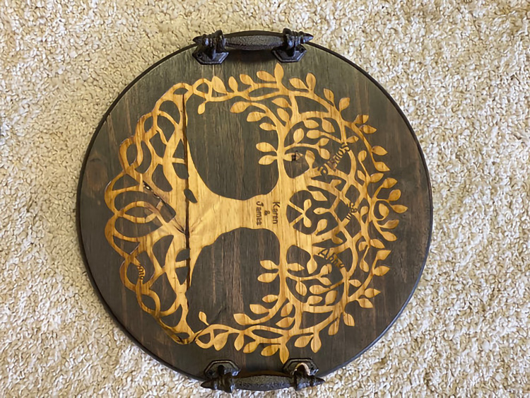 Large Family Tree Lazy Susan 2
