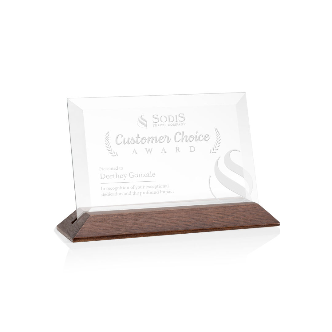 Embassy Award - Starfire/Walnut (Horiz) 4