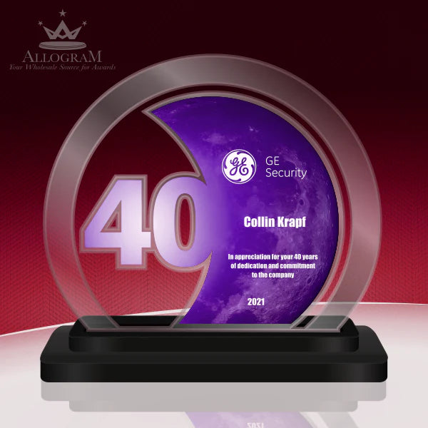 Years Of Service Acrylic Circle In Choice Of Color 7
